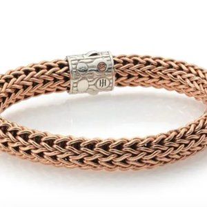 John Hardy Sterling Silver/Bronze Classic Chain bracelet